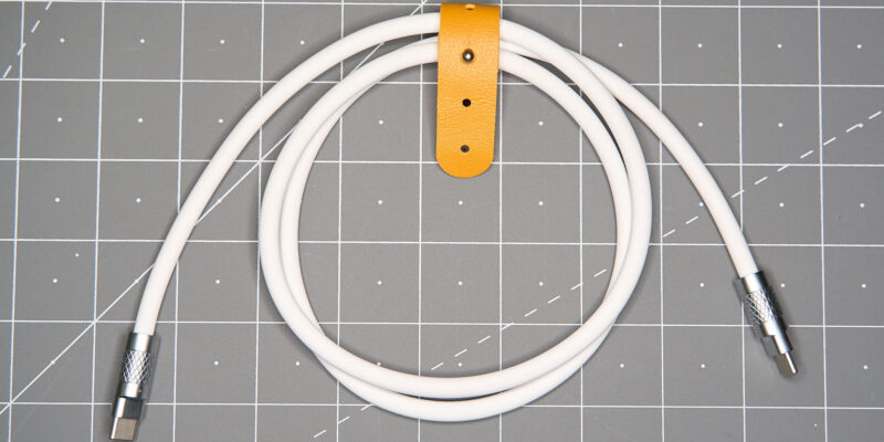 CZK USB-C to C White Silicone Charging Cable